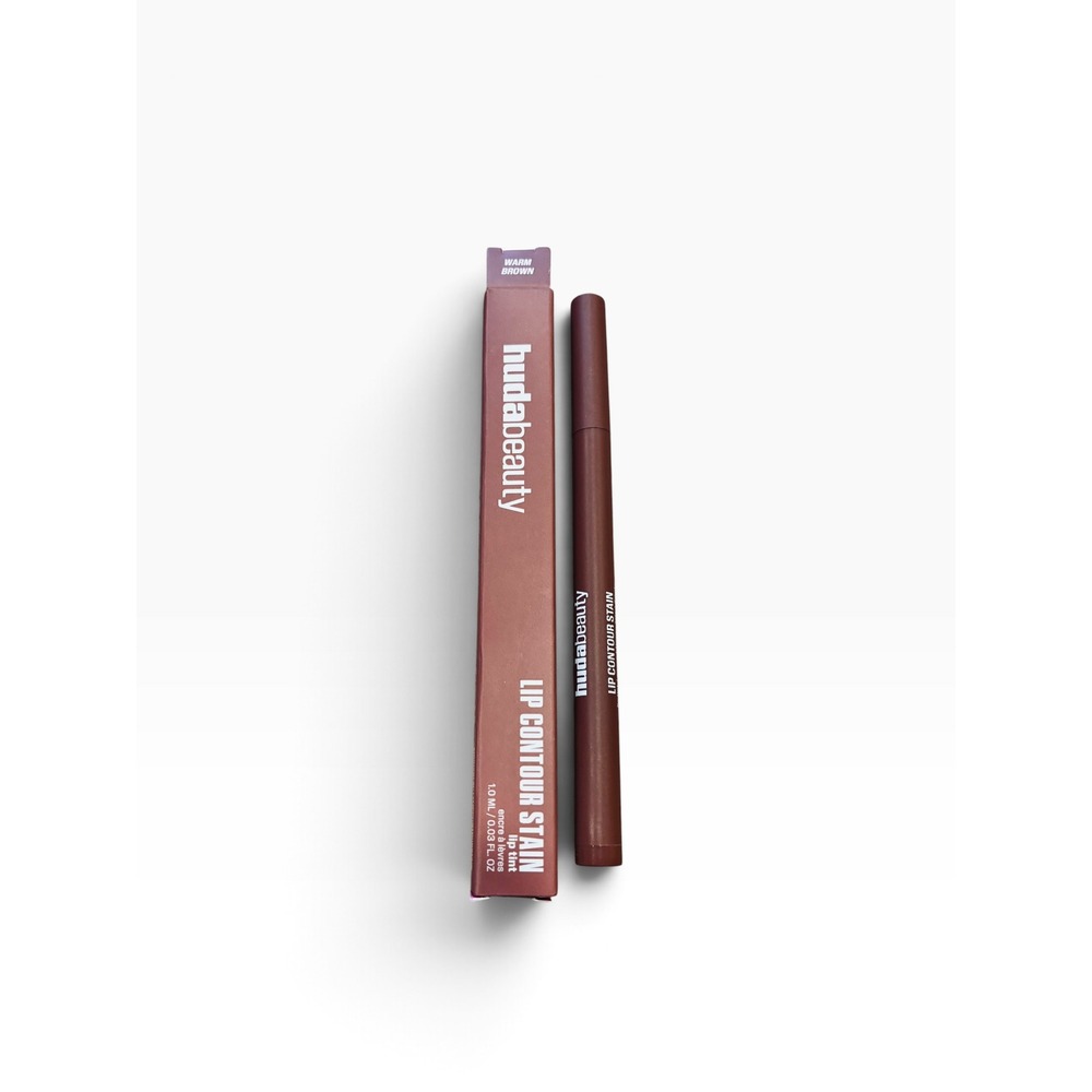 Huda Beauty Lip Contour Stain Warm Brown 1ml New with Box